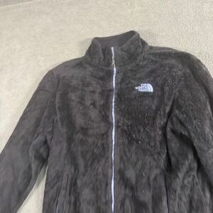 The North Face Osito Womens Black High Pile Fleece Full Zip Jacket Large L